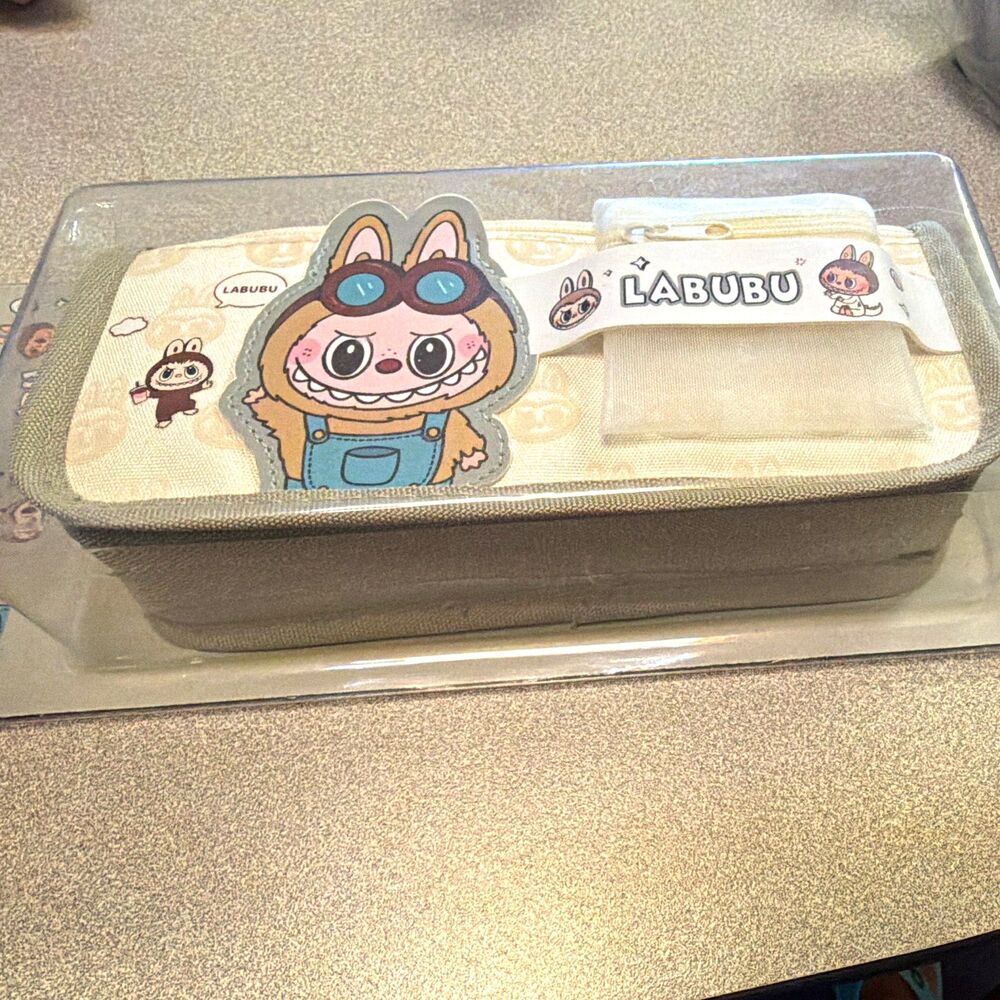 LABUBU Cartoon Character Zippered Pen/Pencil Case Polyester Pouch